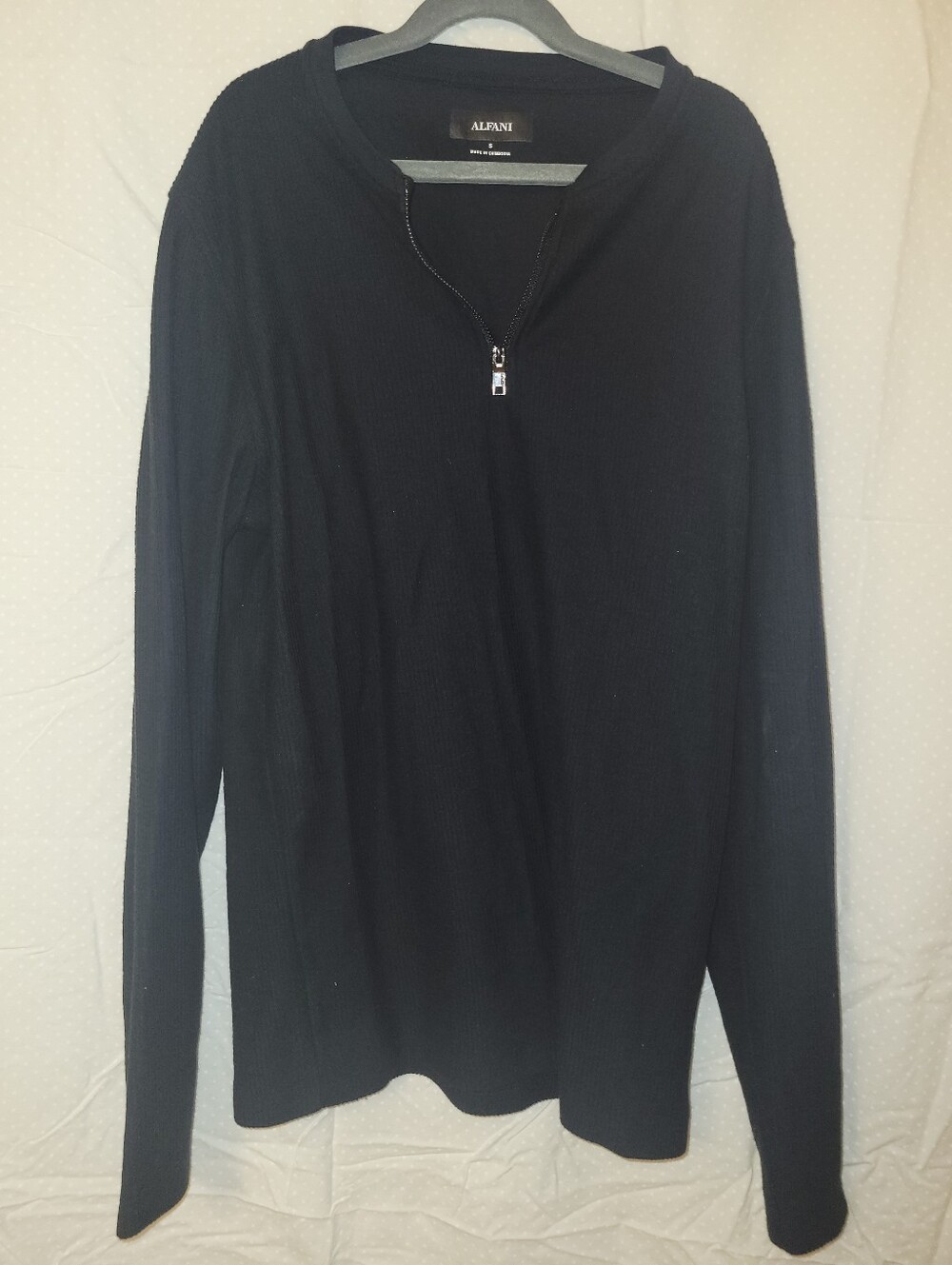 Alfani Black Pullover Shirt